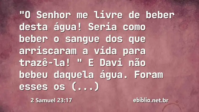 2 Samuel 23:17