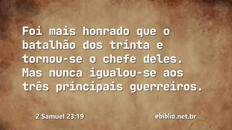 2 Samuel 23:19