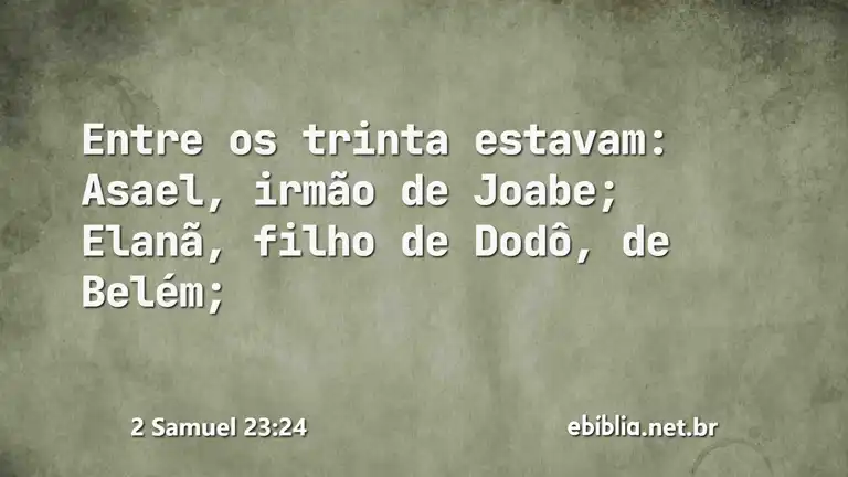 2 Samuel 23:24