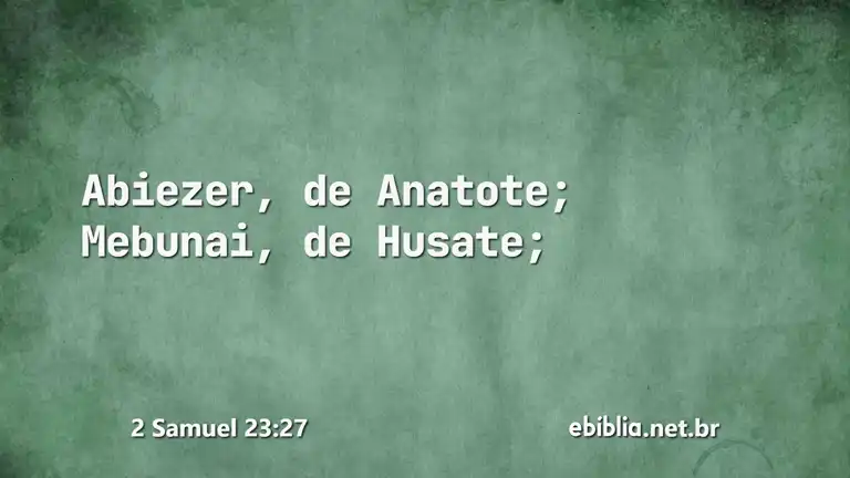 2 Samuel 23:27