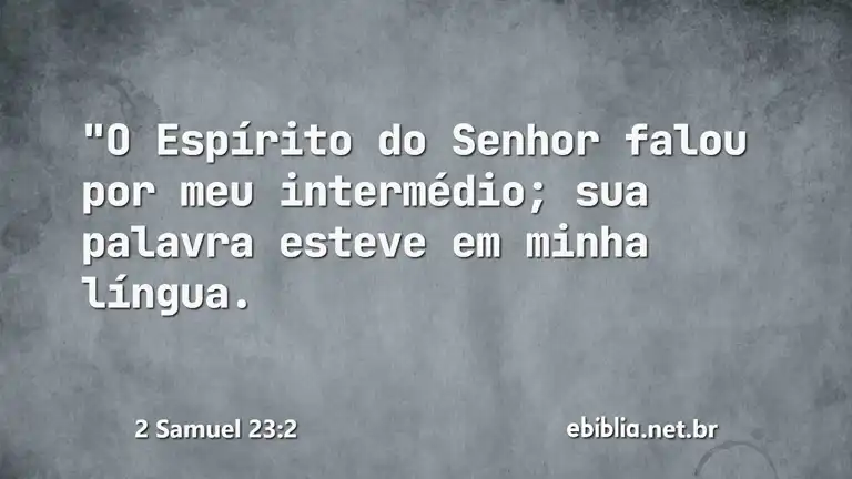 2 Samuel 23:2