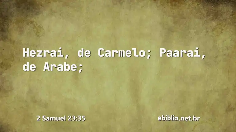 2 Samuel 23:35