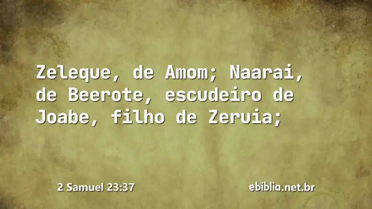 2 Samuel 23:37