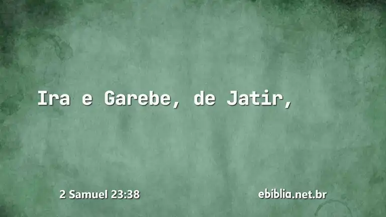 2 Samuel 23:38