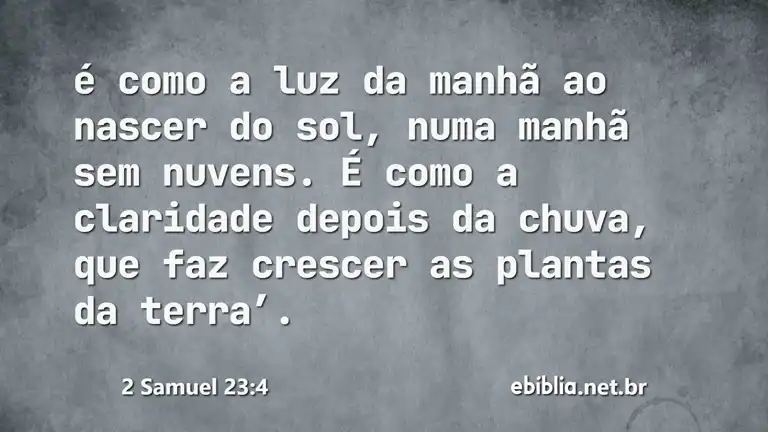 2 Samuel 23:4