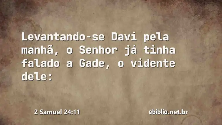 2 Samuel 24:11