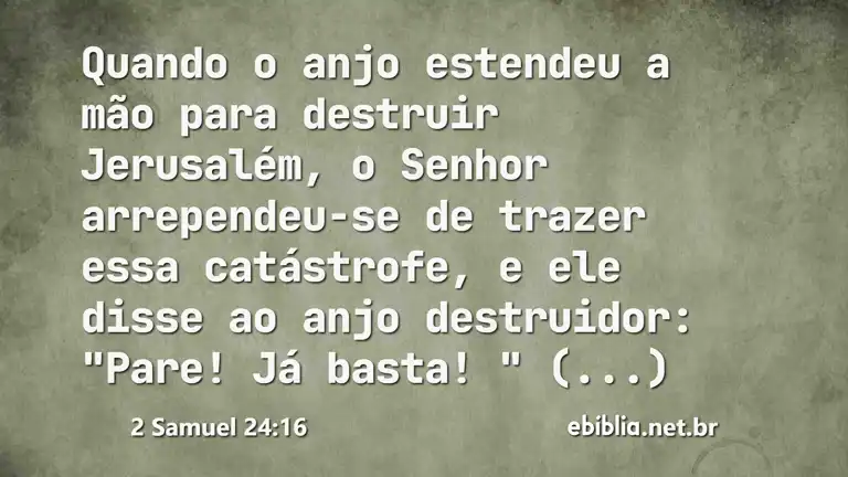 2 Samuel 24:16