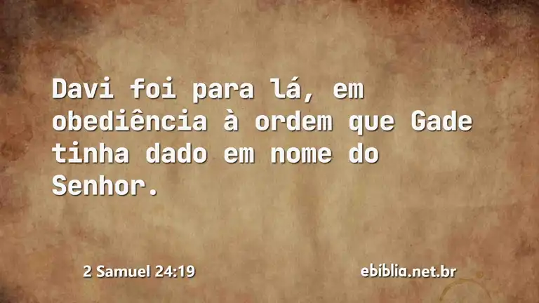 2 Samuel 24:19