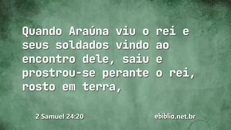 2 Samuel 24:20