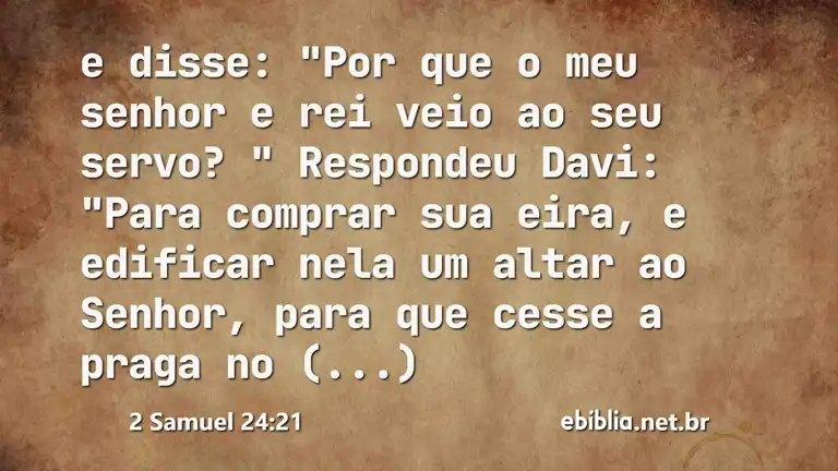 2 Samuel 24:21