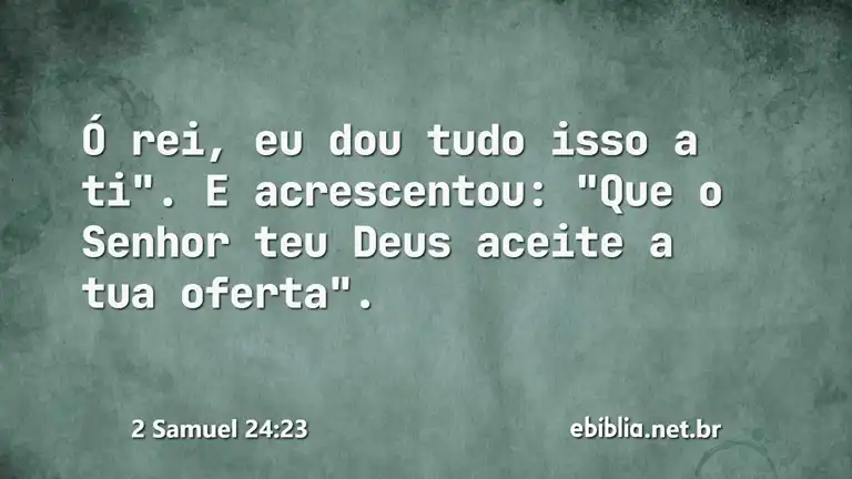 2 Samuel 24:23