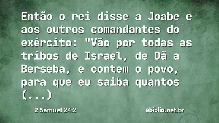 2 Samuel 24:2