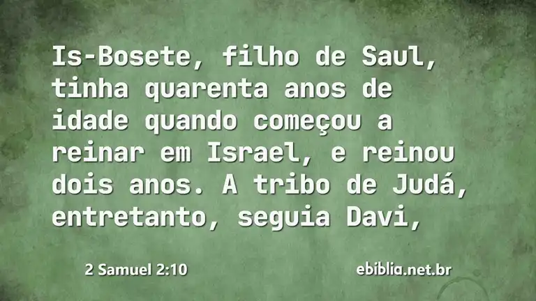 2 Samuel 2:10