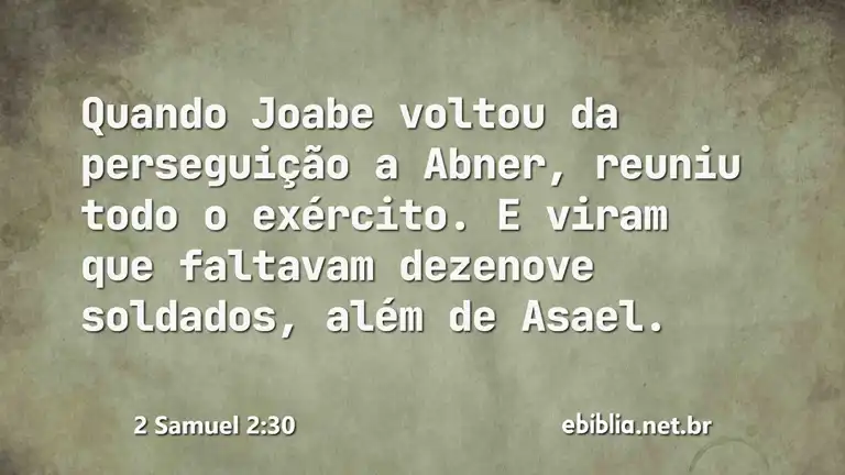 2 Samuel 2:30