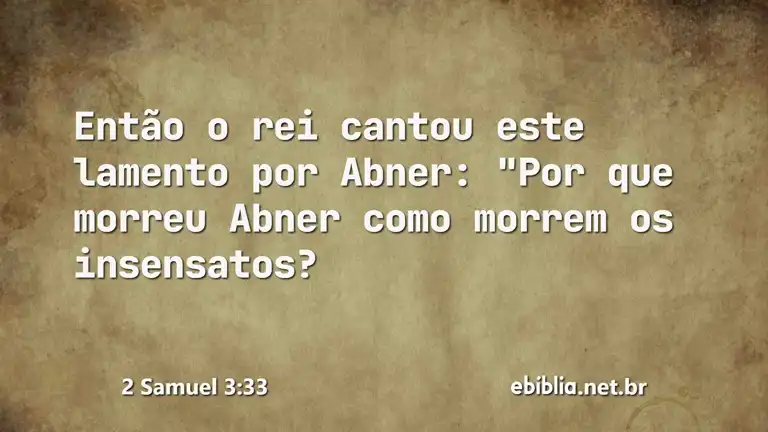 2 Samuel 3:33