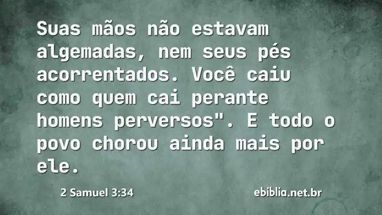 2 Samuel 3:34