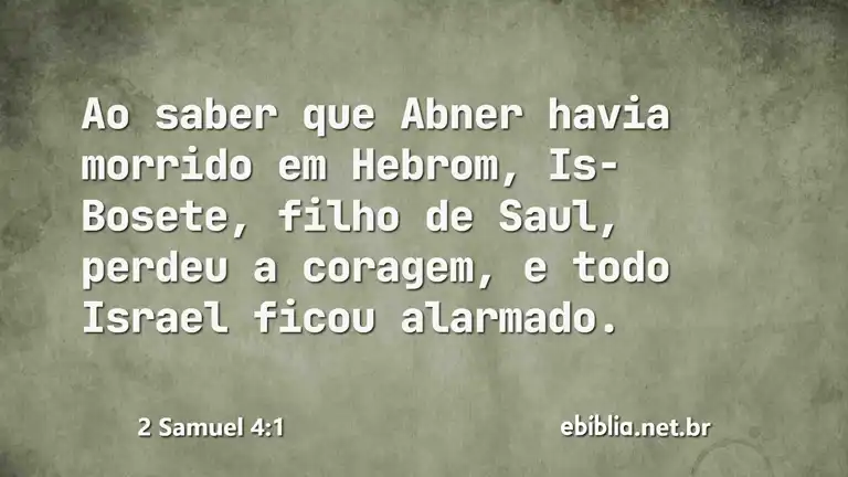 2 Samuel 4:1