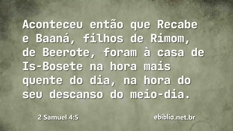 2 Samuel 4:5