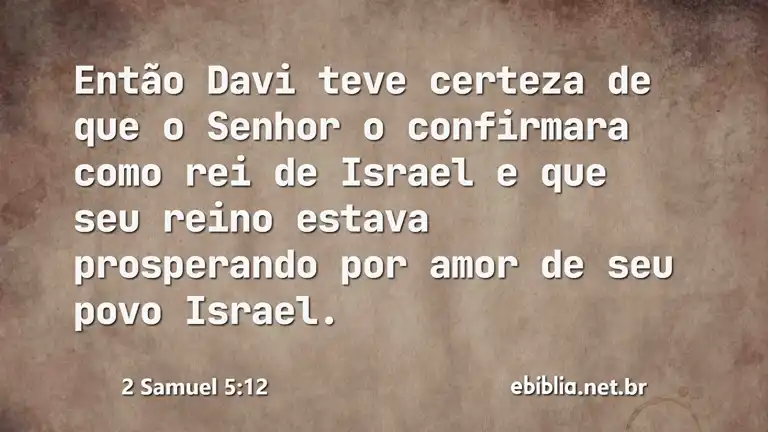 2 Samuel 5:12