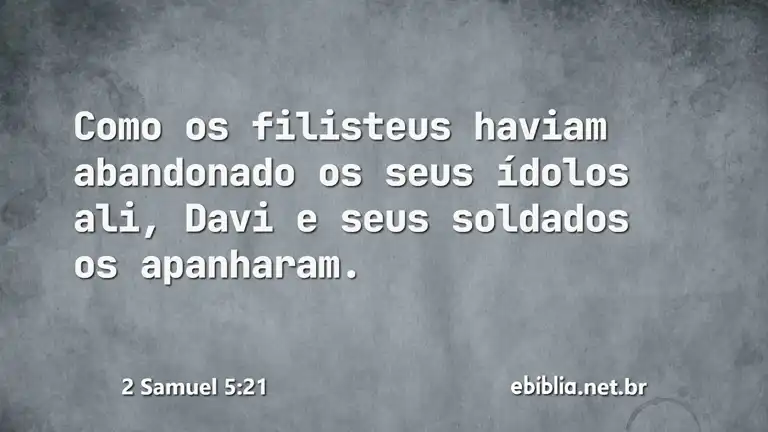 2 Samuel 5:21