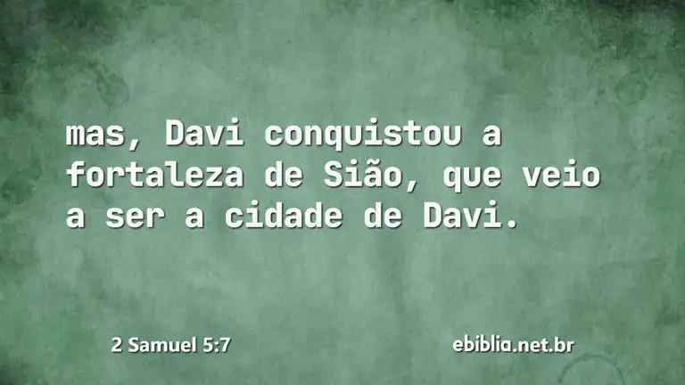 2 Samuel 5:7