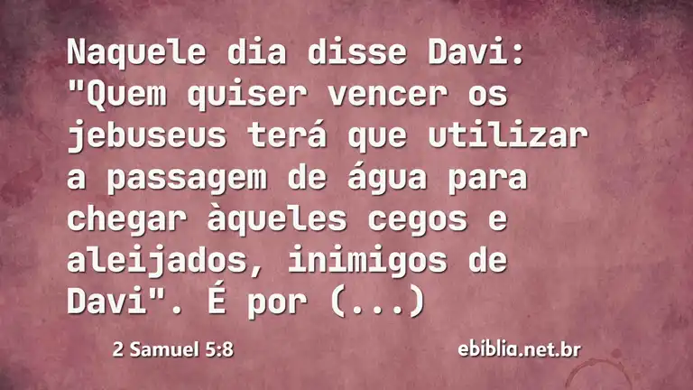 2 Samuel 5:8