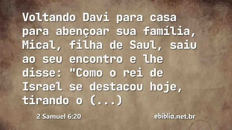 2 Samuel 6:20