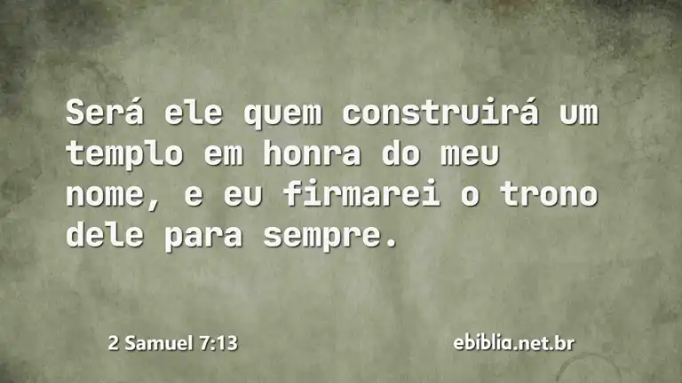 2 Samuel 7:13