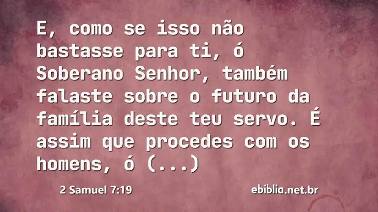 2 Samuel 7:19