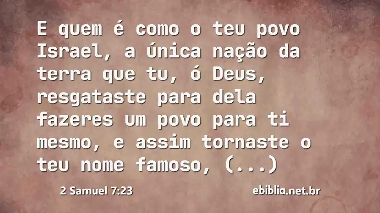 2 Samuel 7:23