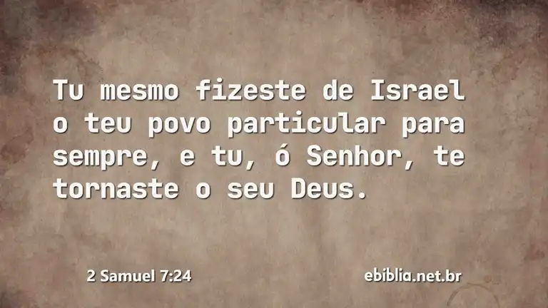 2 Samuel 7:24