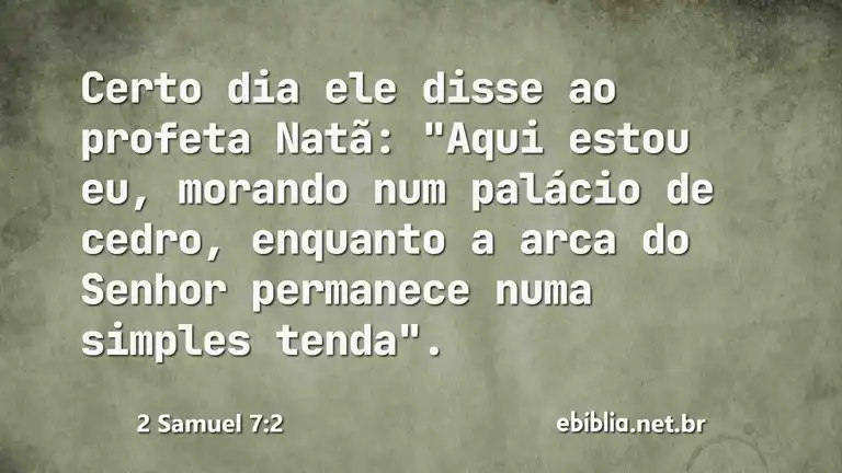 2 Samuel 7:2