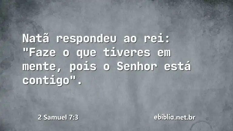 2 Samuel 7:3