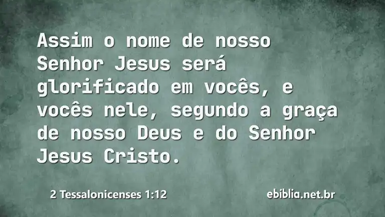 2 Tessalonicenses 1:12