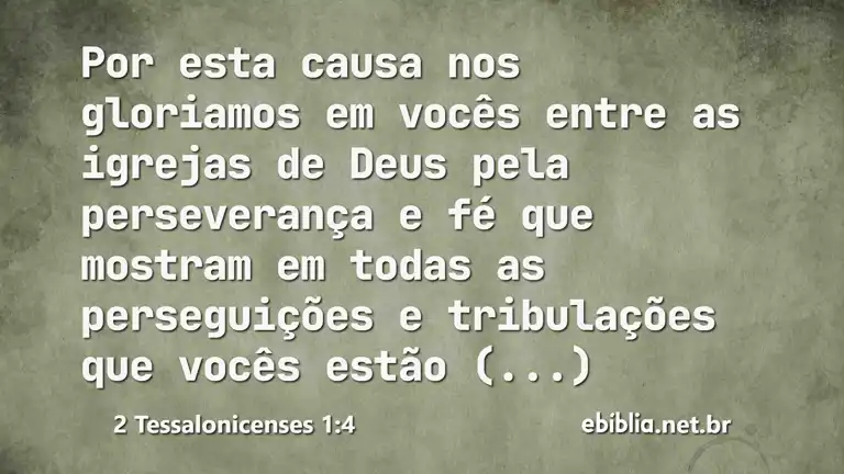 2 Tessalonicenses 1:4