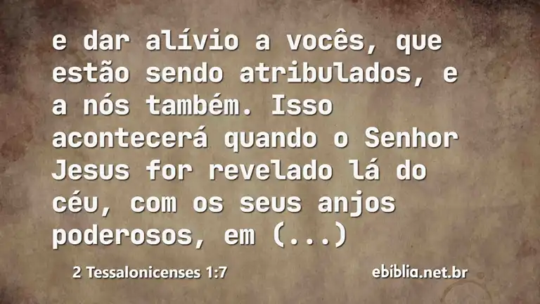 2 Tessalonicenses 1:7