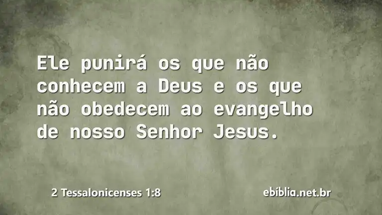 2 Tessalonicenses 1:8