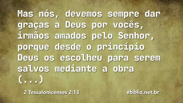 2 Tessalonicenses 2:13