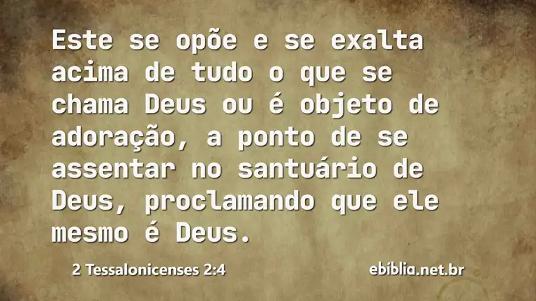 2 Tessalonicenses 2:4