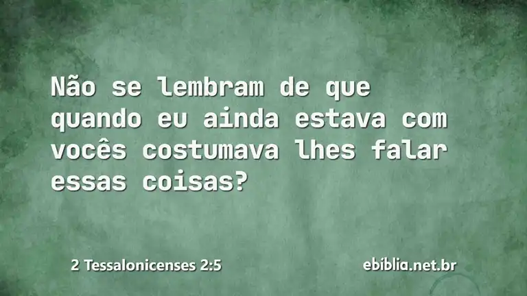 2 Tessalonicenses 2:5