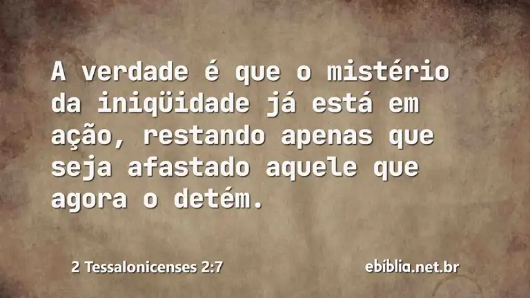 2 Tessalonicenses 2:7