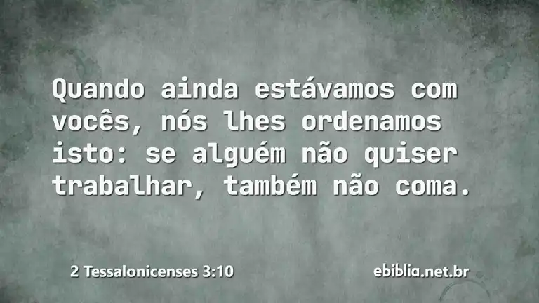 2 Tessalonicenses 3:10