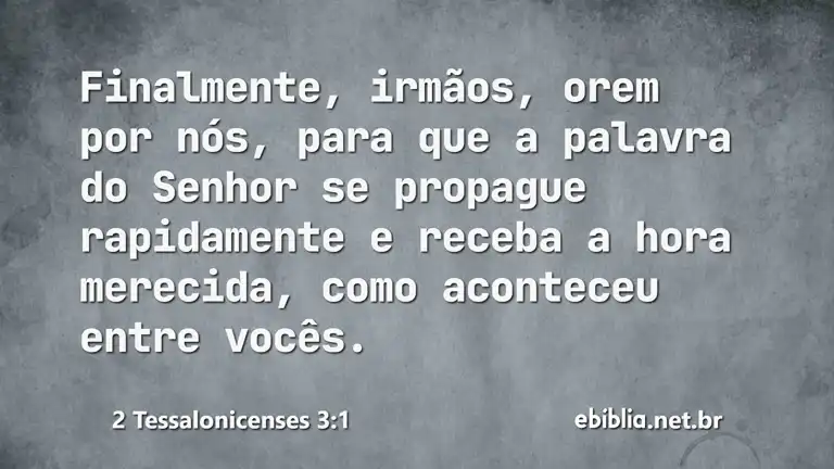 2 Tessalonicenses 3:1