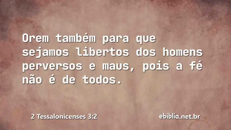 2 Tessalonicenses 3:2