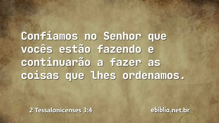 2 Tessalonicenses 3:4