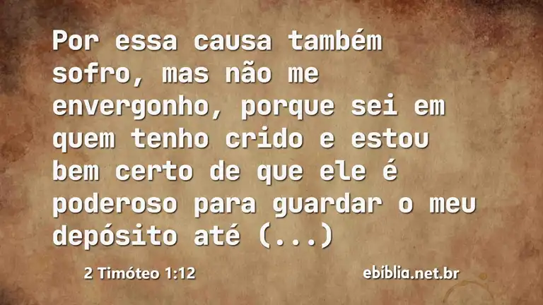 2 Timóteo 1:12