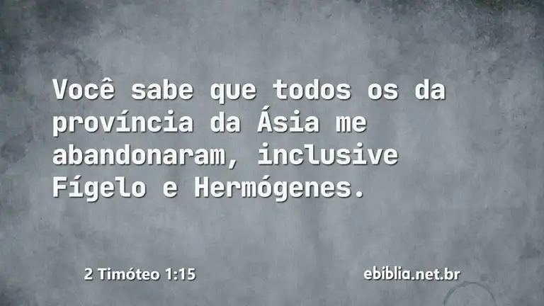 2 Timóteo 1:15