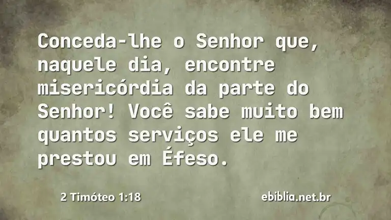 2 Timóteo 1:18