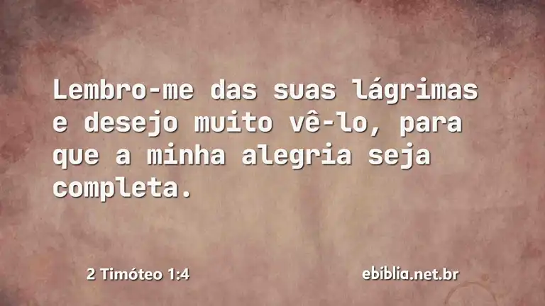 2 Timóteo 1:4