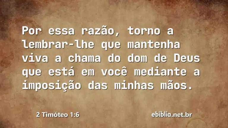 2 Timóteo 1:6